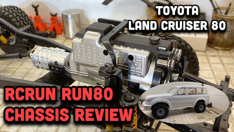 RCRUN RUN80 Chassis REVIEW & First look Toyota Land Cruiser 80 series