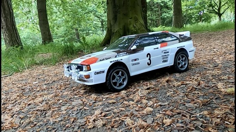 Tamiya XV-01 Audi Quattro RC Rally car  Traxxas HPI Maverick Flux