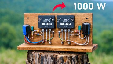 DIY Powerful Ultra Bass Amplifier BTL MosFET IRL3713 , No IC , 1200 Watts