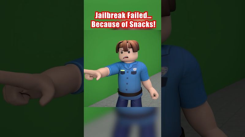 Jailbreak Failed...Because of Snacks #roblox #animation