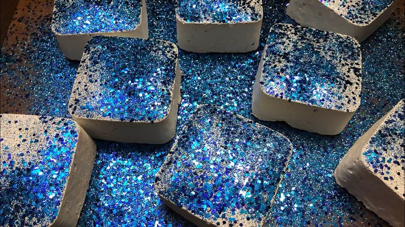 White blocks with glitter topping collab with ​⁠@messyfunAsmr