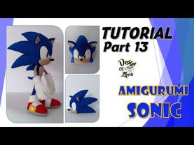 Tutorial Part 13 - Amigurumi Sonic / あみぐるみソニック / 阿米古鲁米 索尼克 / Амигуруми Соник 【SONIC ソニック Соник】