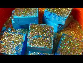 Blue Glittery Fresh Chalk