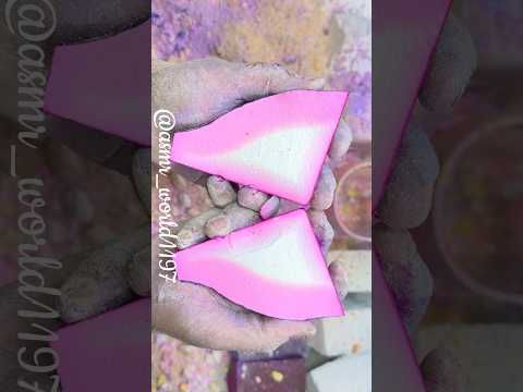 Vivid Pink block #rainbowsoap #oddlysatisfying #relax #crushingtime #satisfying