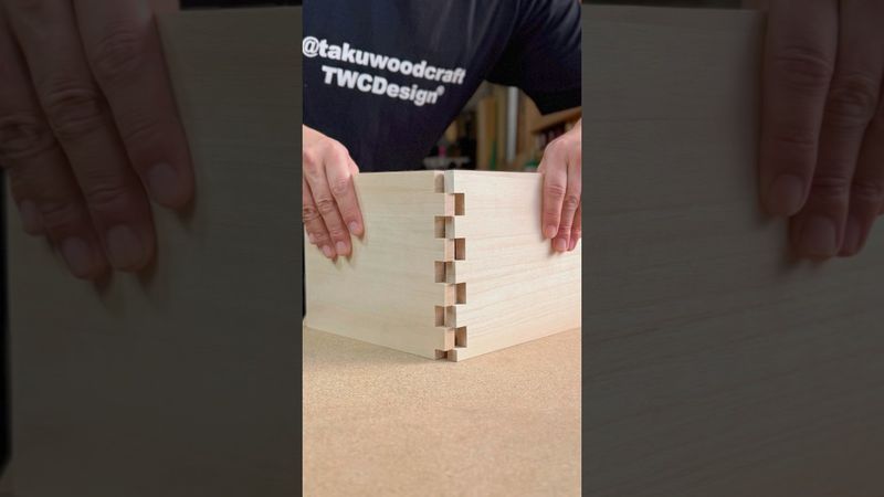 Wide Box Joints Made Easy #shorts #woodworking #diy