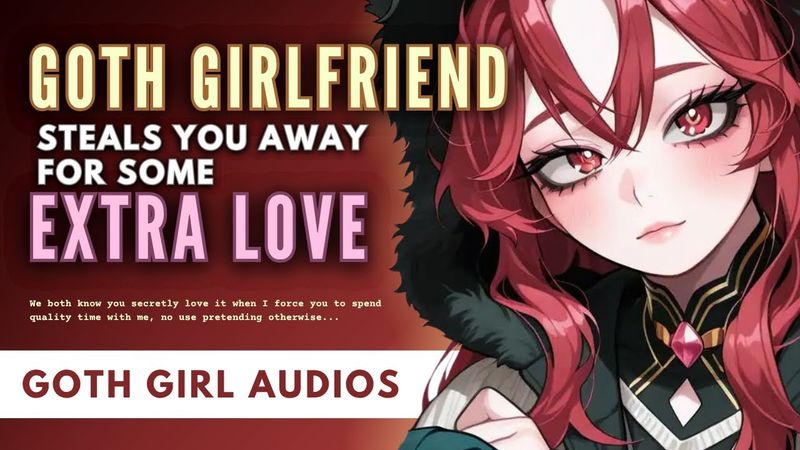 ASMR 🖤 Goth Girlfriend Steals You Away | F4A, Cozy Night Cuddles & Comforting Sleep AID