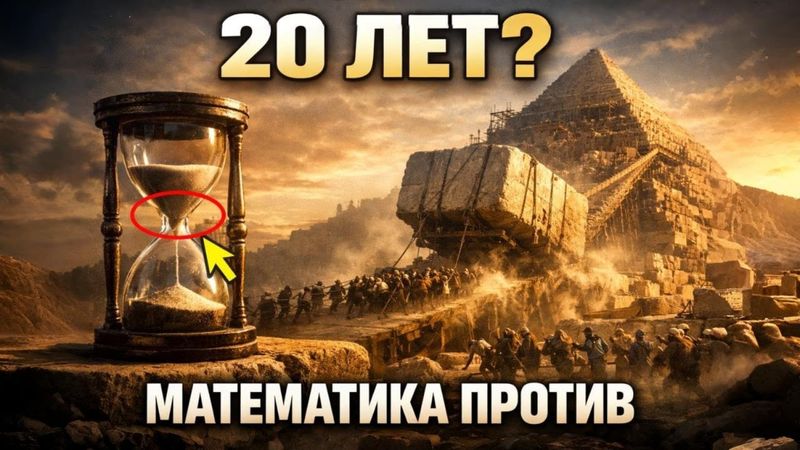 Пирамиду Хеопса строили 20 лет. Математика говорит это невозможно