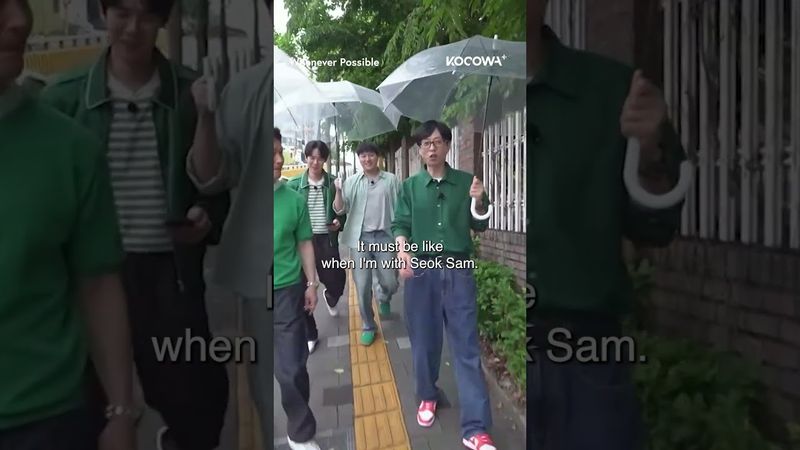 #YooYeonSeok is super happy #KimDaeMyeung is on the show! 😆 #wheneverpossible #kocowa