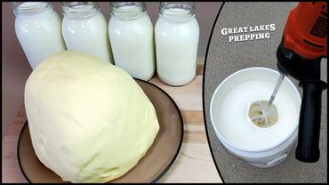 Making a LOT of Homemade Butter with Power Tools and 5 Gallon Buckets (idiotic butter experiment)