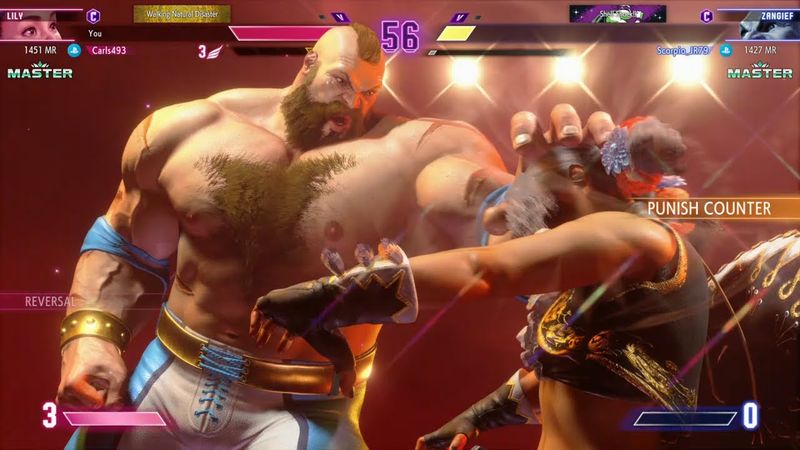 Street Fighter 6: Match #960 (Ranked): Carls493 (Lily) Vs. Scorpio_JR79 (Zangief)