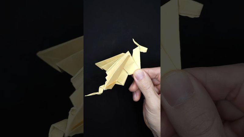 학에서 용으로 #origami #craft #종이접기