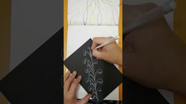 Ажурная веточка.. #медитативноерисование #релакс