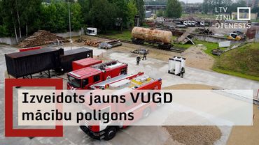 Rīgā atklāts jaunais Valsts ugunsdzēsības un glābšanas dienesta mācību poligons