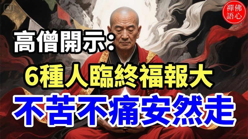 高僧說：在這世上，有6種人，在臨終前不受病痛折磨，安然離開! #生肖 #財運 #運勢 #屬相 #風水 #命理