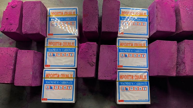 🤩🥳Celebrating 12K Crush Dyed Gymchalk Blocks and Iron Oxide Asmr Thank you 🙏