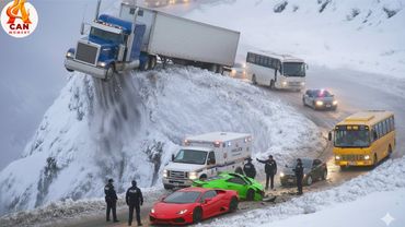 Icy Road Madness Caught on Camera #41- 1 Hour Insane Winter Driving
