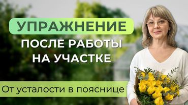 Устали от работы на участке? Раскрепощаем поясницу! #упражнения #поясница #огород