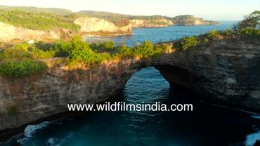 Broken Beach, also known as Pasih Uug, is a natural landmark on the island of Nusa Penida, Bali,