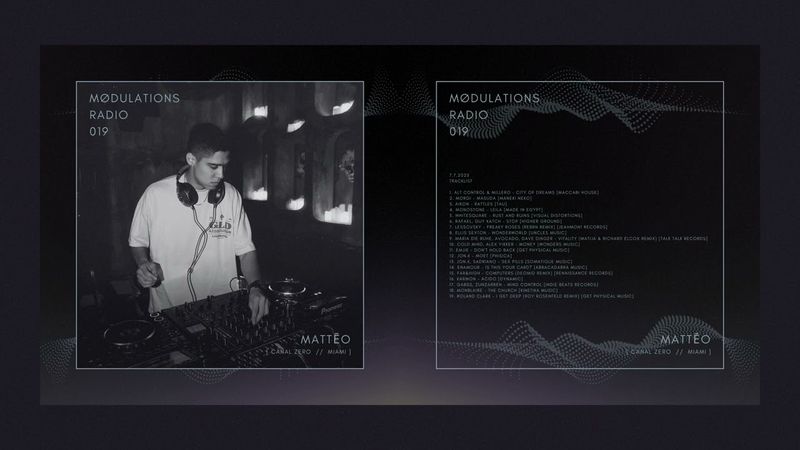 Mødulations Radio 019 // Indie Dance // Mattēo [Canal Zero // Miami]