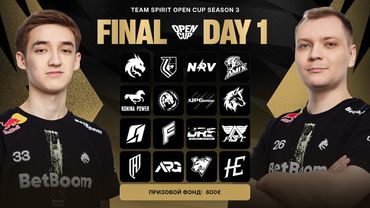 Team Spirit, AMIX, DG77, Konina Power, ALPHA GAMING, DRS, HORAA  | OPEN CUP S3 DAY 1 | KALAMBOOR