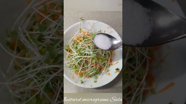 Microgreens Mustard Salad| Healthy Recipes|