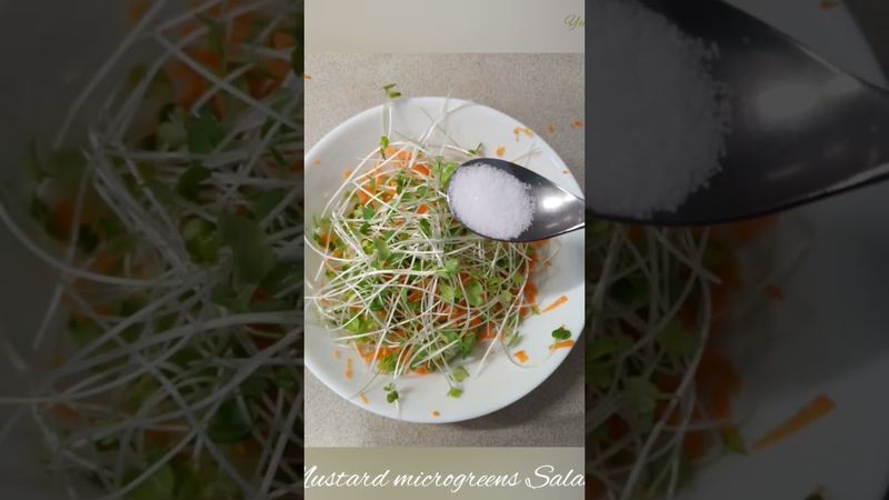 Microgreens Mustard Salad| Healthy Recipes|
