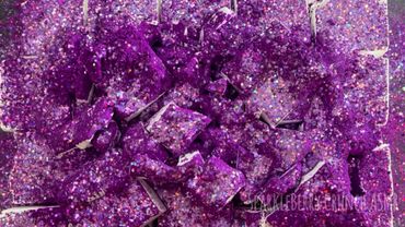 PURPLE for my People 💜💜 Purple Powder & Glitter Floating on a Sea of PJ Chalks 🦄 Gym Chalk ASMR