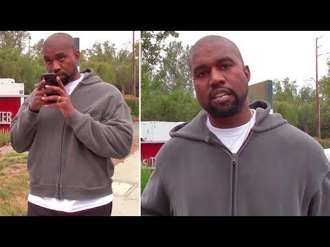 EXCLUSIVE - Kanye West Interrupts Phone Call With Kim Kardashian To Speak With Paparazzo
