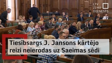 Saeimā neizpratne par tiesībsarga neierašanos uz sēdi