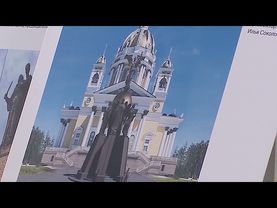 Скульптура Архангелу Михаилу украсит площадь у собора Рождества Христова в Челябинске