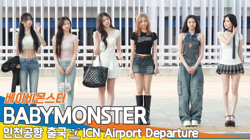 베이비몬스터, 어쩌면 이렇게 다 귀엽고 예쁠 수 있죠?😍(출국)✈️BABYMONSTER Airport Departure 2025.5.22 Newsen