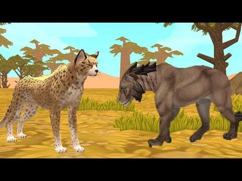 ГЕПАРДЫ ПРОТИВ УЖАСАЮЩЕГО ЛЬВА, жаркая битва с боссом в WildCraft
