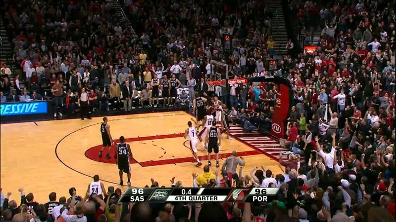 Nicolas Batum's game winning tip-in