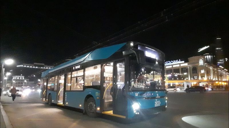 Поездка на троллейбусе МАЗ-303Т22 1015 , Маршрут 5 г. Казань