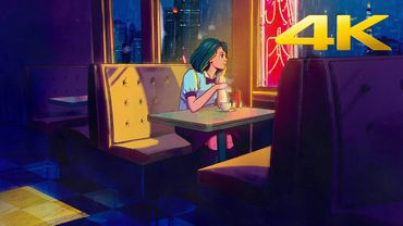 4K Anime Girl Relaxing Screen Saver | 1 Min Version | Live Wallpaper | Stocklate