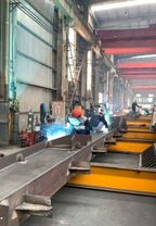 Workers are working hard on welding ⚡️ #Steelstructurefactory #Steels...