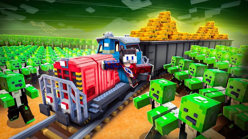 😱Мы Сделали МЁРТВЫЕ РЕЛЬСЫ в Майнкрафт и Проехали на Поезде 20 КИЛОМЕТРОВ!