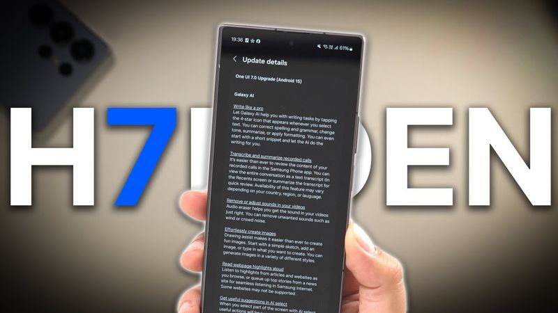 5 recursos ocultos do One UI 7!