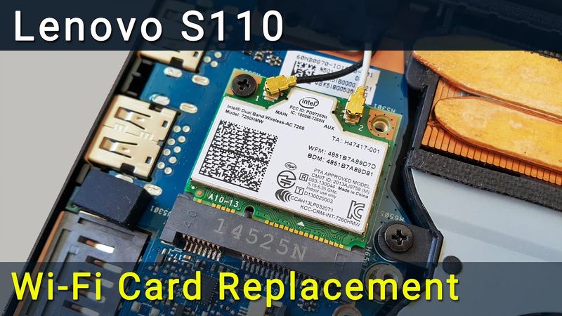 Lenovo S110 Wi-Fi Card Replacement | Connection Problem Fix Tutorial