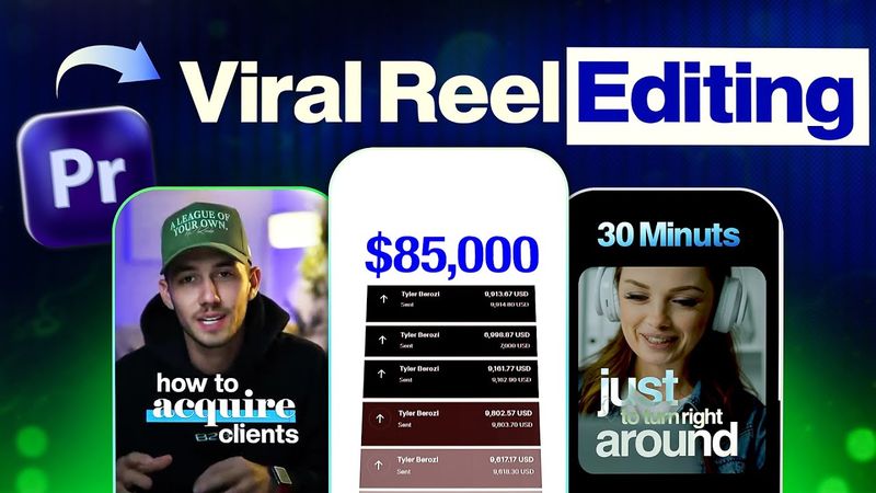 Premiere Pro Reels Editing Breakdown 🔥 Learn Viral Animation + Captions + Effects in 1 Hour!