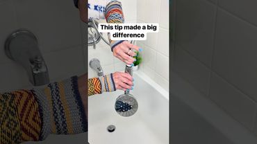 I deep clean my shower head with soap and vinegar to help remove built up gunk 🚿 #shower #bathroom
