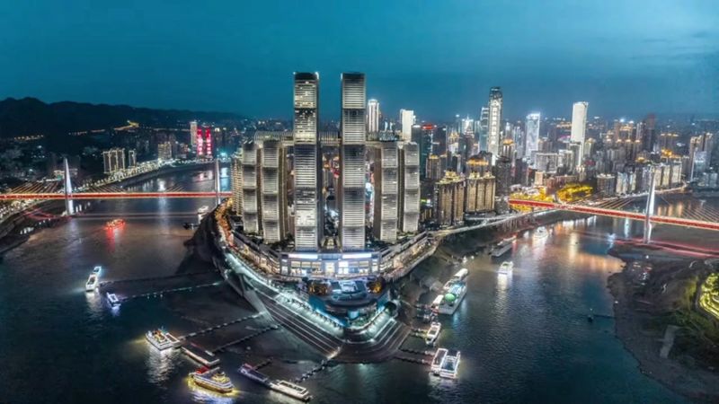 Чунцин（重庆）, Китай, город гор и рек.#архитектура #Ночной #Чунцин#Краси...