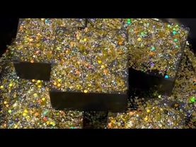 Glittery Black Coated Fresh Chalk