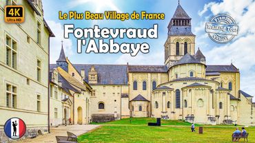 🇫🇷 Fontevraud-l’Abbaye Most Beautifull Village of France - Loire Valley: Walking Tour 4k60fps