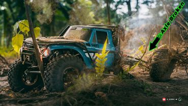 Rc Crawler Axial SCX10 III Durability Test, Rear Axle Broken, Off Road Bashing 4x4 Rc Car