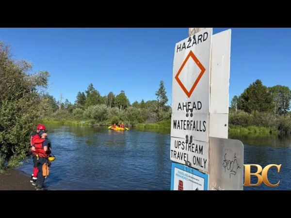 6 swept over Oregon waterfall; 1 dead and 2 missing