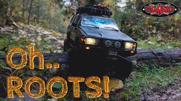 Small tires vs Giant tree roots - a 1/10 scale RC movie. RC4WD Toyota 4Runner.