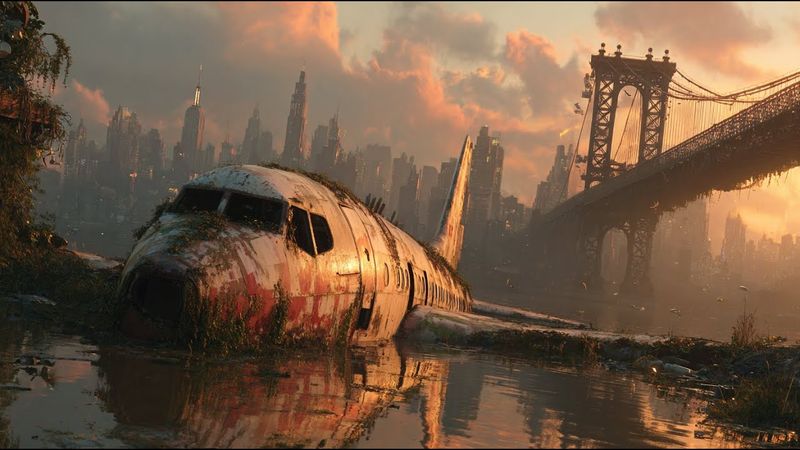 100 Years After ⎜ Dark Post-Apocalyptic Ambient Music & Forgotten Megacities⎜1 Hour⎜4K