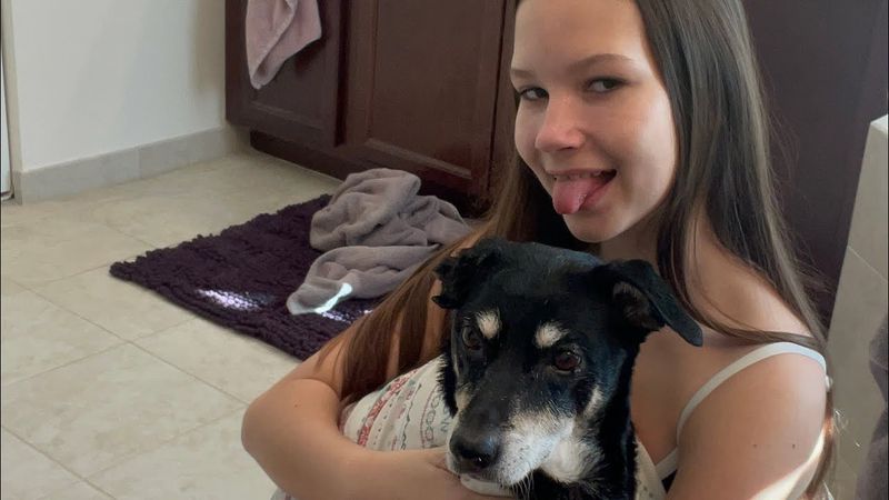 Give my dog a bath with me