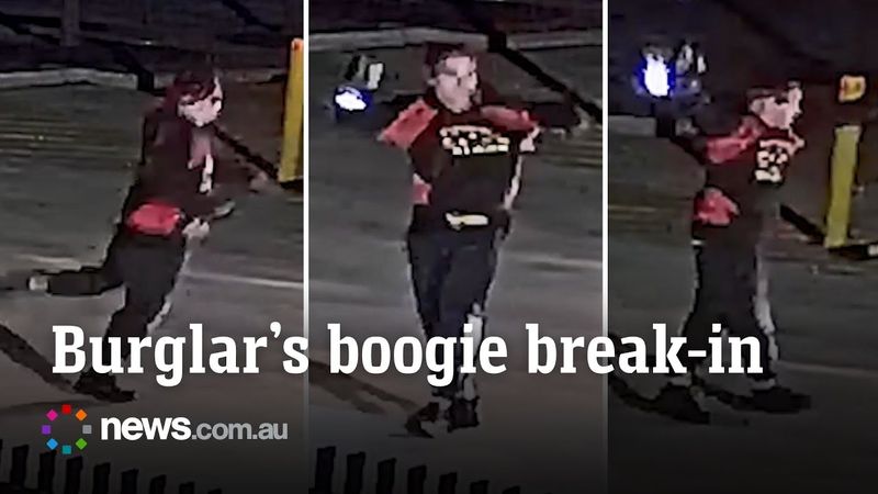 Thief dances on CCTV before robbery worth thousands of dollars